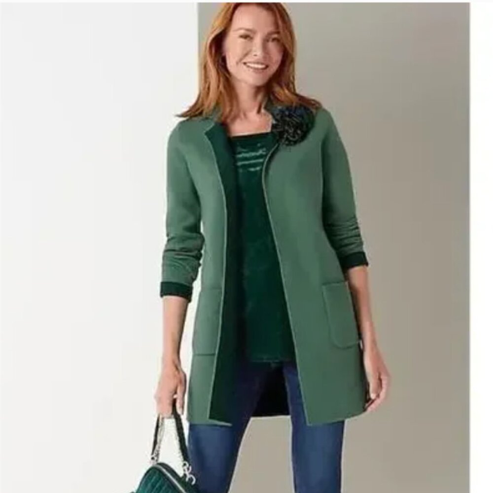 J. Jill "MAJESTIC" Open Front Cardigan - Picture 2 of 16